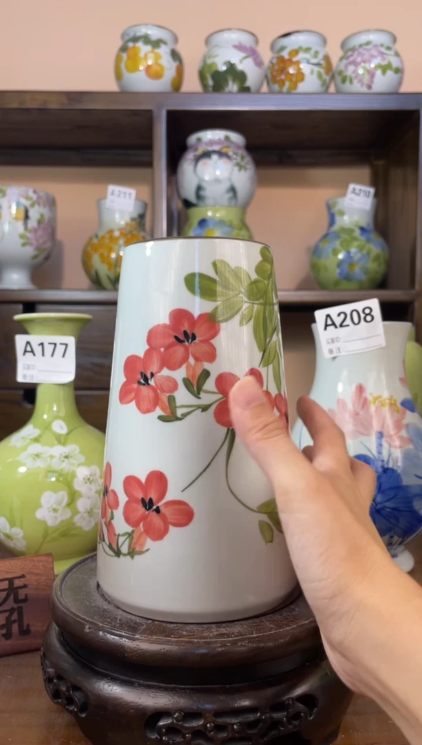 瓶景德镇手绘陶瓷花瓶 源头工厂