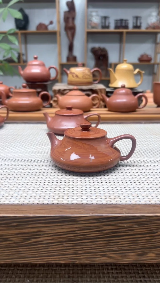 大****鹏原矿老紫泥全手 绞泥野瓢 110cc