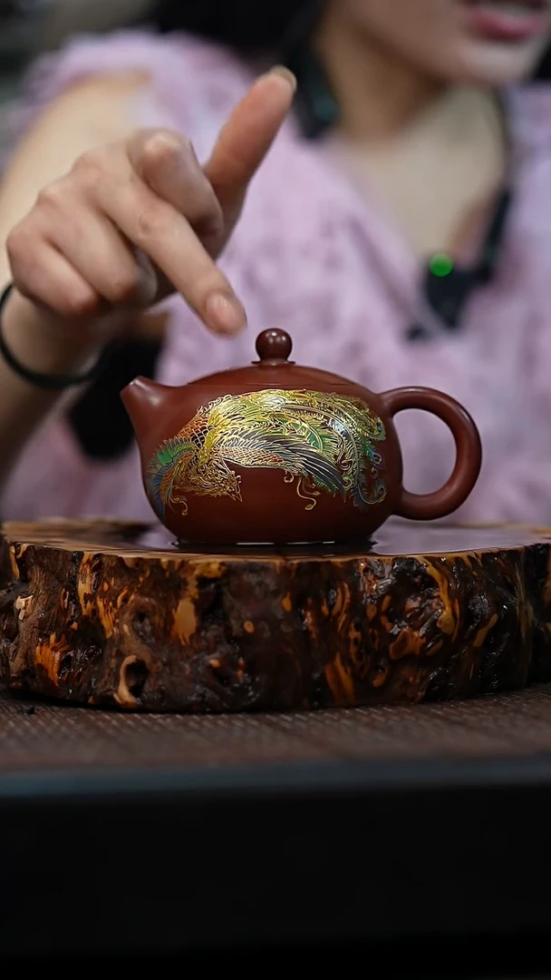 茶壶紫砂宜兴岁颐传砂原矿全手1