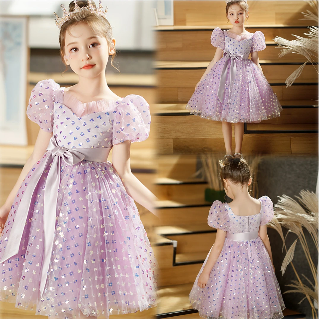 新款+清仓——礼服钢琴生日走秀花童高端儿童礼服公主裙