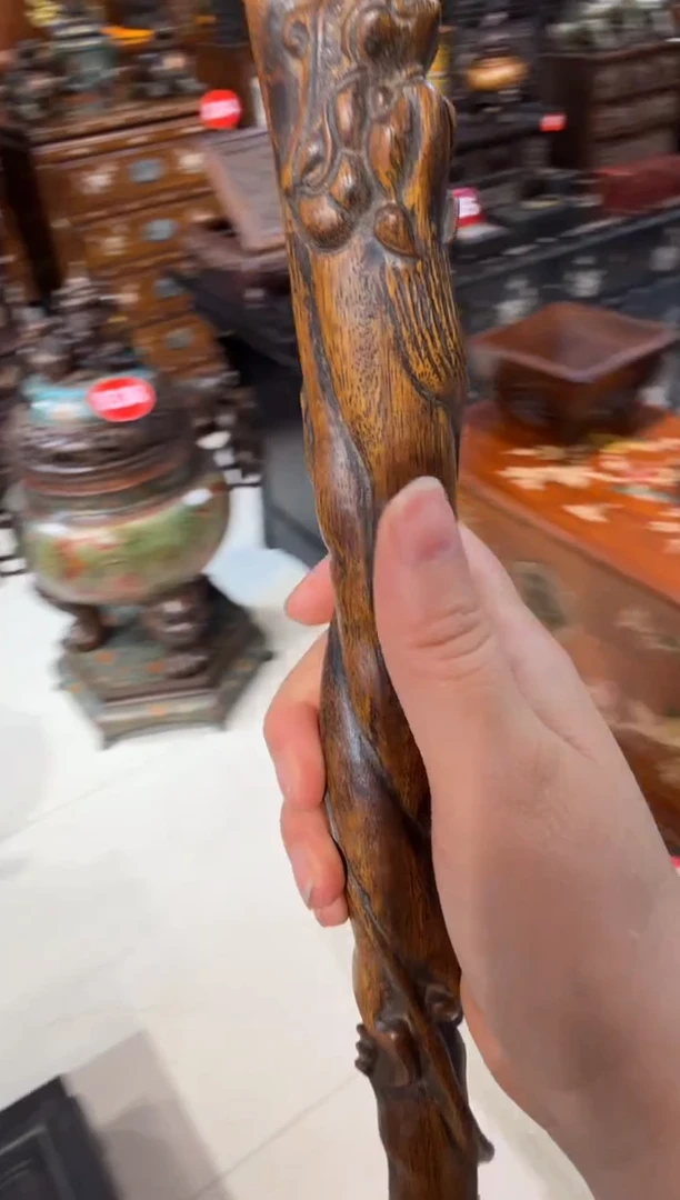木黄花梨貔貅手杖368.8888888888