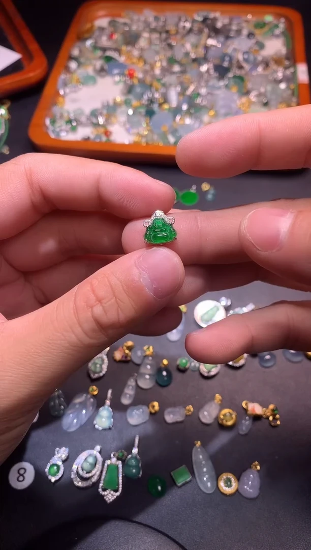 【闪购商品】翡翠吊坠(不含链)银S925镶嵌1