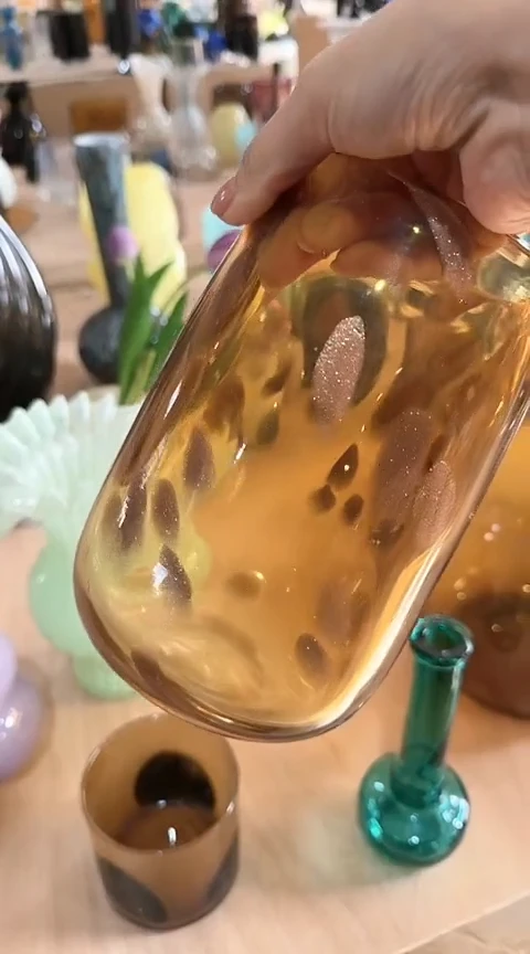 【闪购商品】玻璃琥珀洒金