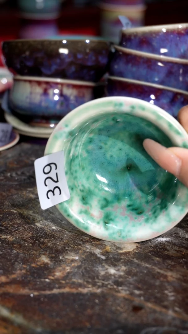 摆件精品窑变钧瓷茶器