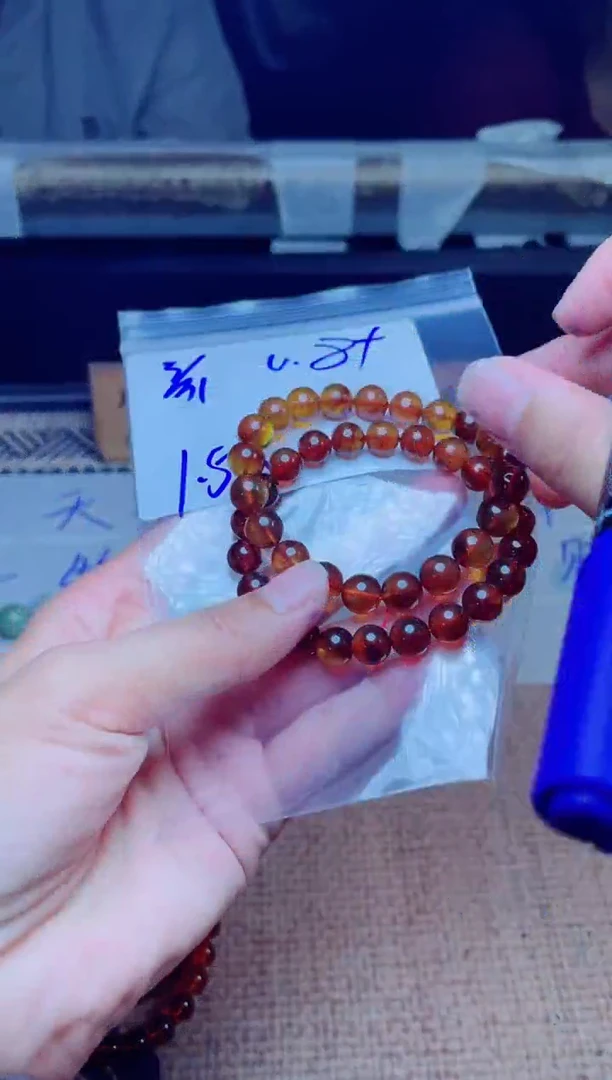 定制琥珀未镶嵌珠串多样性发货只发其一