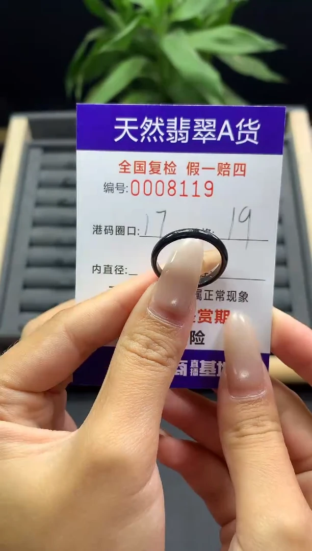 未镶嵌戒指翡翠天然  8119