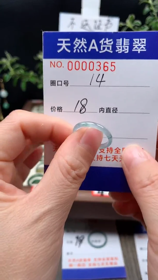 未镶嵌戒指翡翠14#