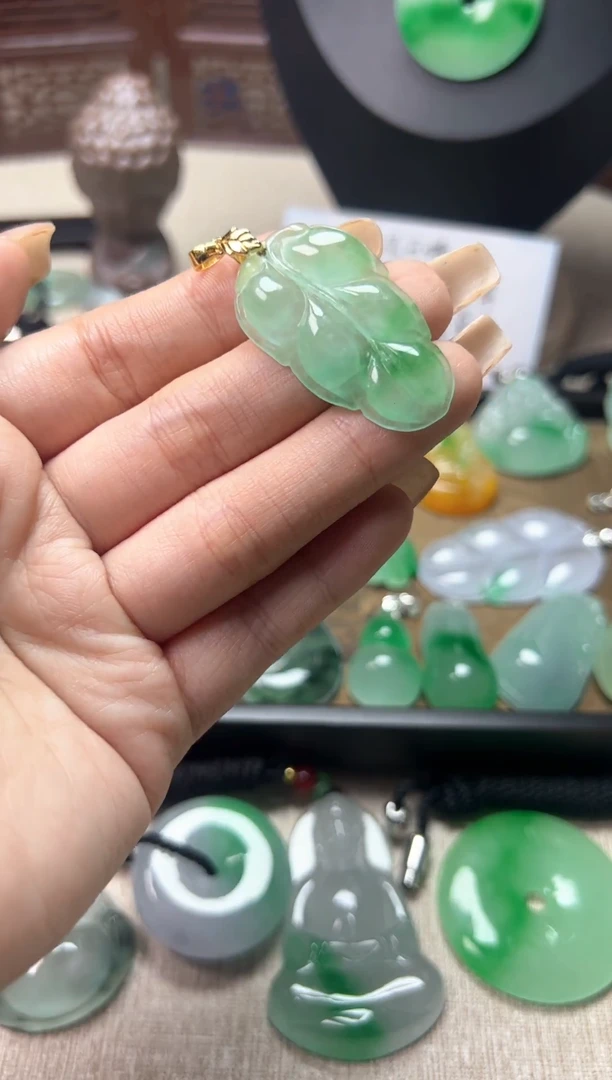 颈饰未镶嵌翡翠所见即所得，一图一物