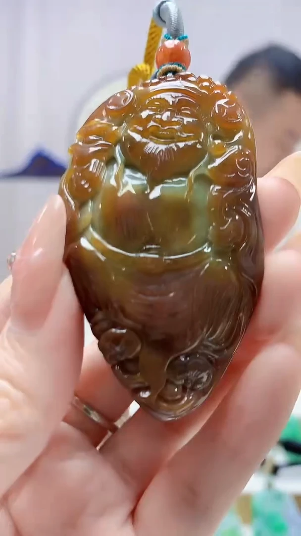 未镶嵌定制翡翠4898DD-毛货挂件139