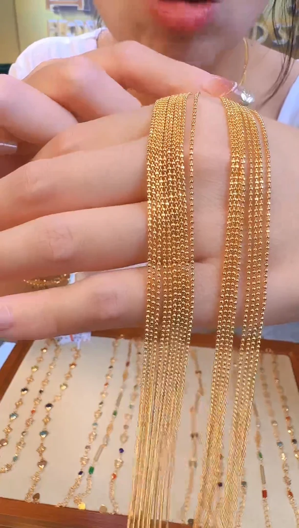 45cm固定切面珠珠链1.8g（多样性发货）