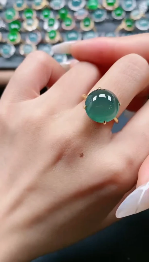 【闪购商品】翡翠戒指银S925镶嵌11111111