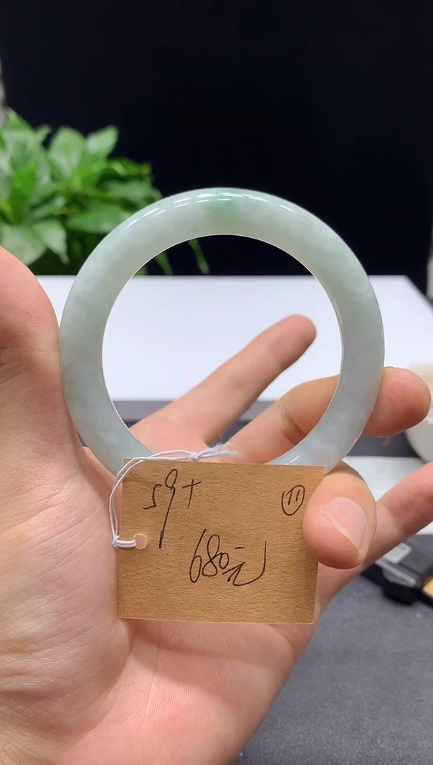 未镶嵌天然A货翡翠手镯定制翡翠现场买断*11