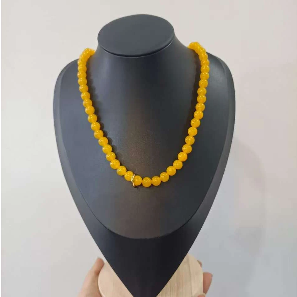 TL339-1-B0       鸡油黄珠链