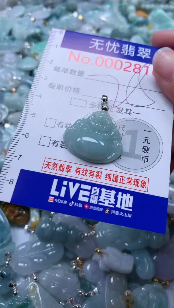 翡翠未镶嵌吊坠(不含链)2816