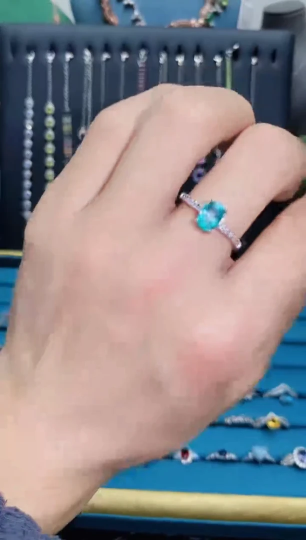 【闪购商品】托帕石戒指银S925镶嵌11211