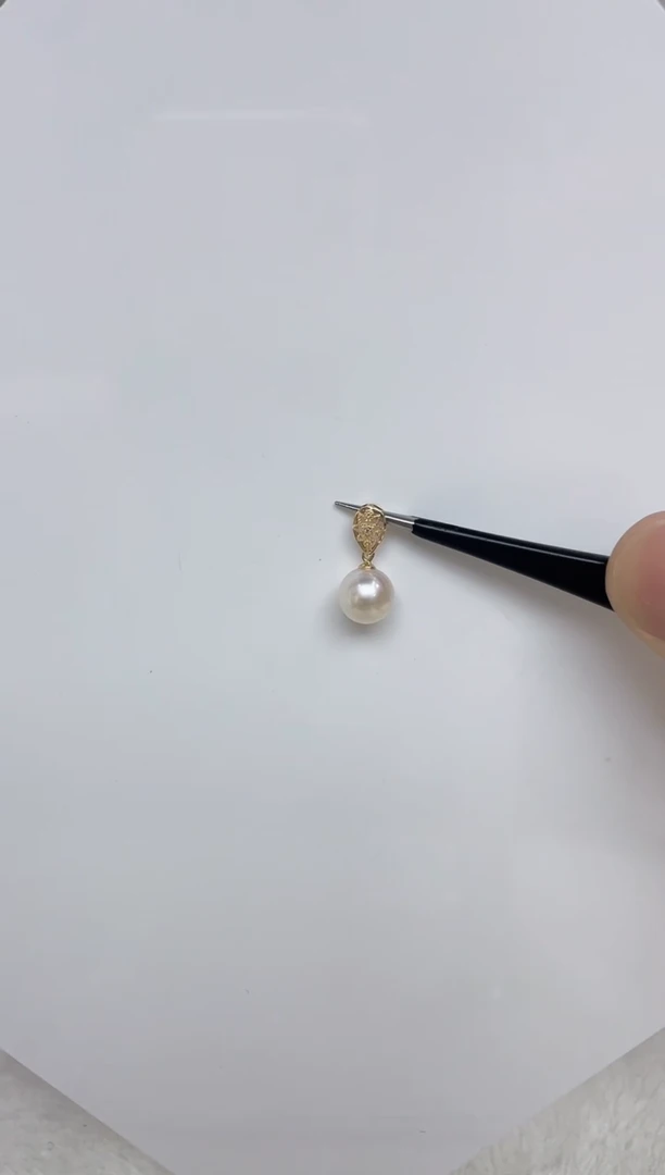 海水珍珠18K金镶嵌颈饰