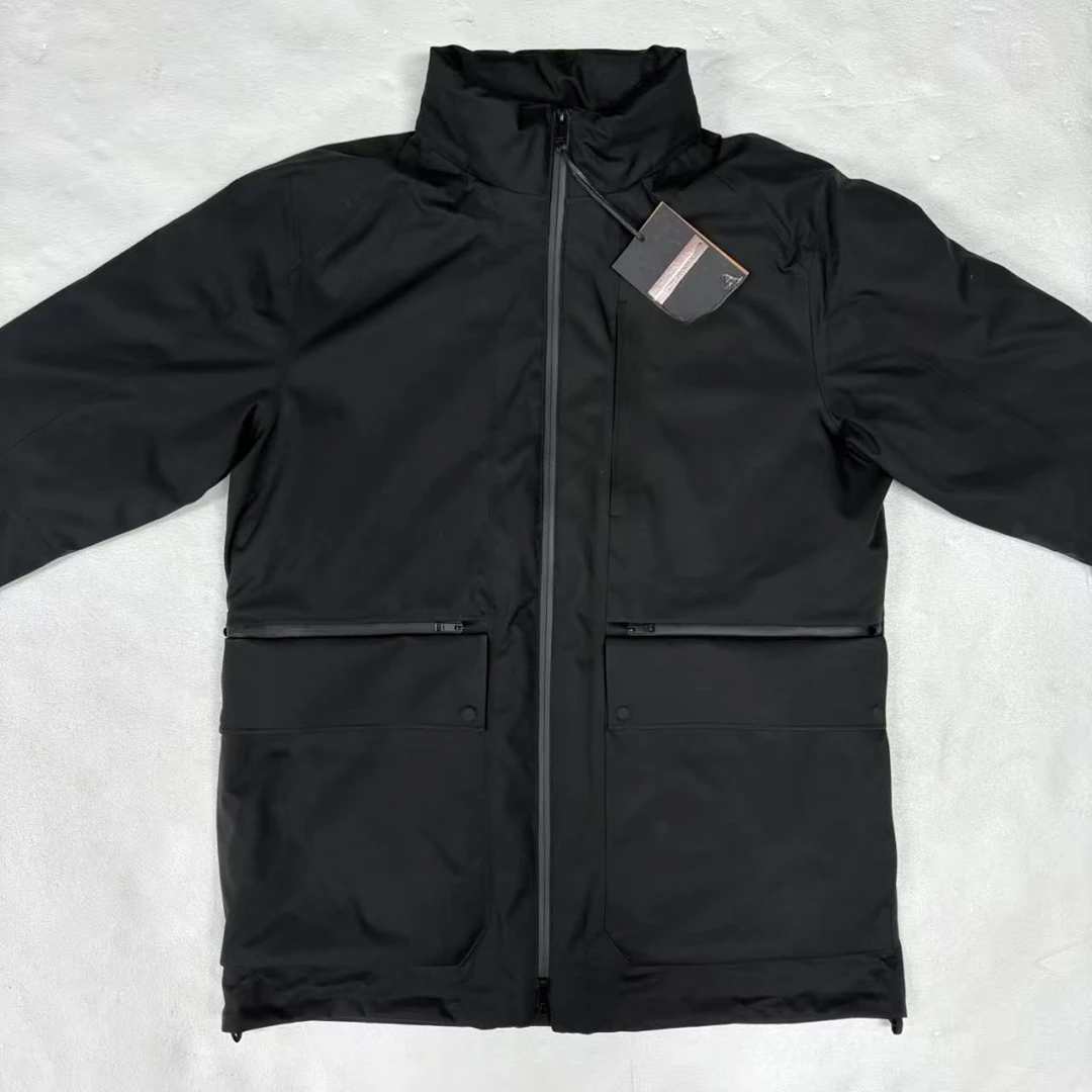 【机哥推荐】男士黑色中长款棉服z06