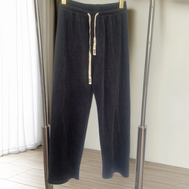 A302  高腰薄款宽松休闲裤直筒裤