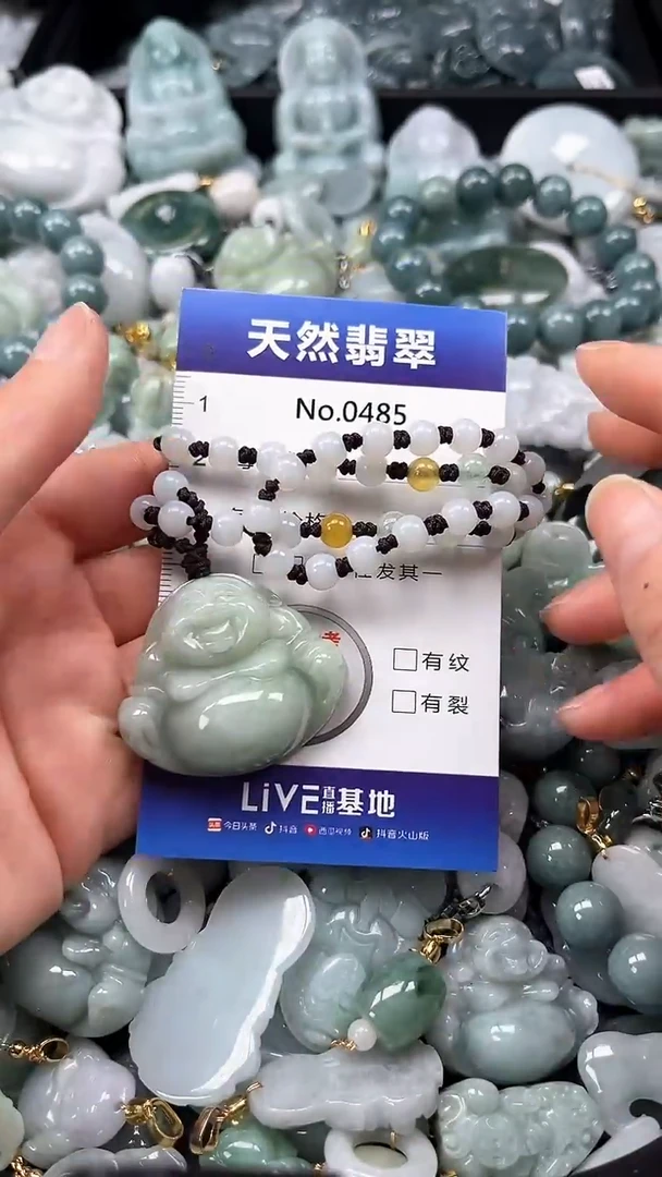 【闪购商品】翡翠颈饰未镶嵌缅甸A货翡翠0485