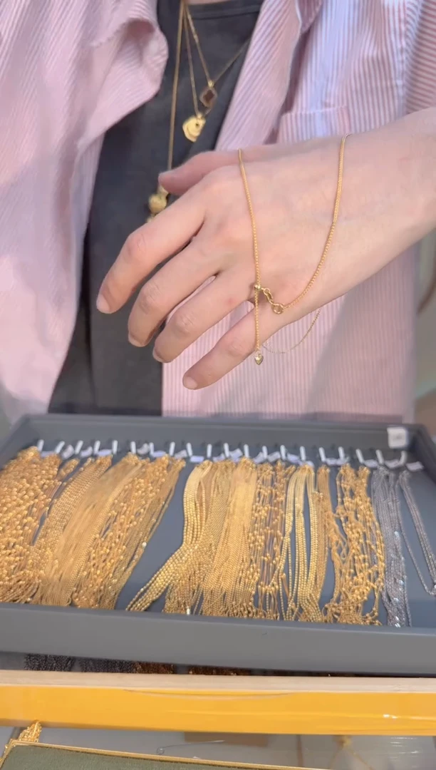 米*?50cm爱心抽拉肖邦链2.37g（多样性发货）