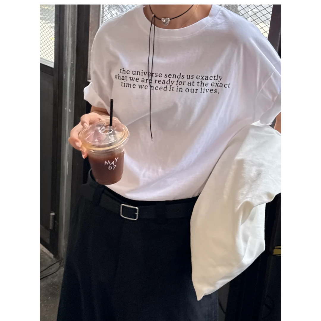 夏季新款韩系字母圆领上衣21300
