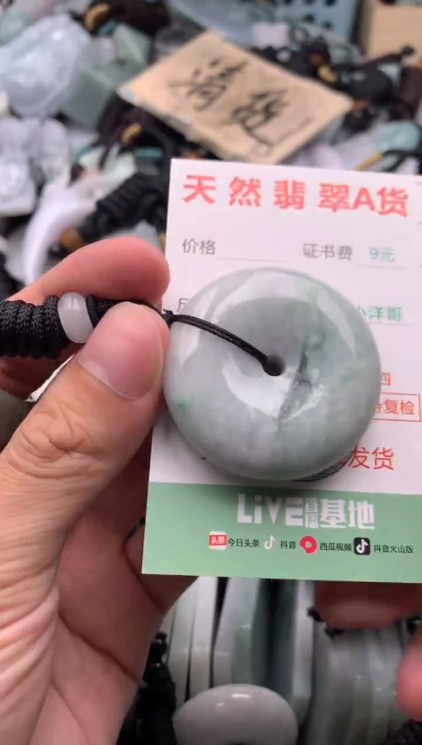 翡翠未镶嵌吊坠(不含链)1