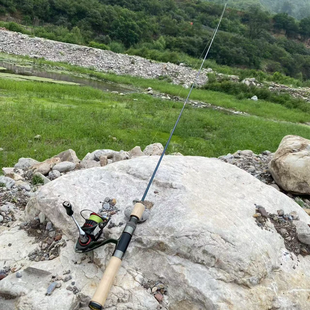 西贝千山翠新款1.53米微物路亚竿单竿ul弹射马口竿白条富士SIC+A