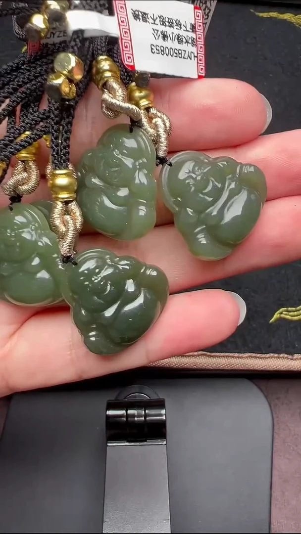 和田玉未镶嵌颈饰HJYZB500853小佛公多样性发一件