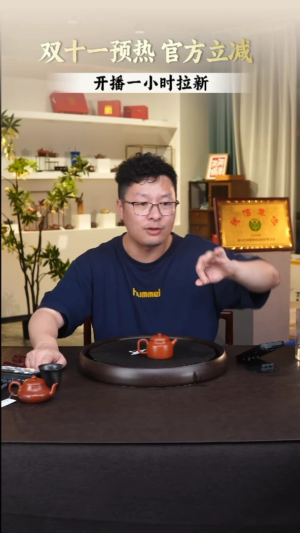 茶壶紫砂朱泥小德钟110毫升