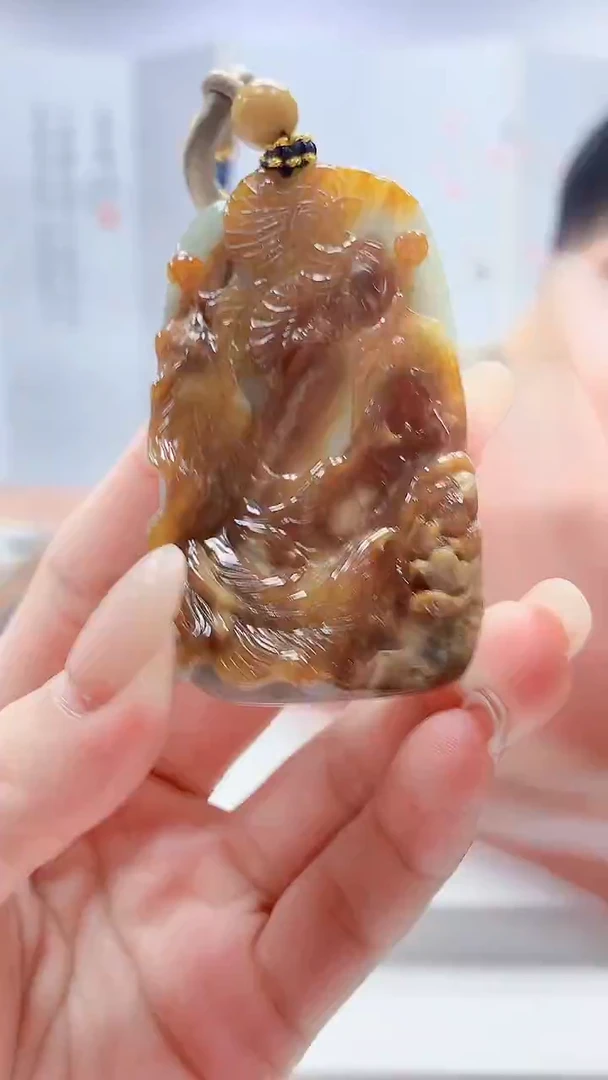 未镶嵌定制翡翠4917lr-毛货挂件124