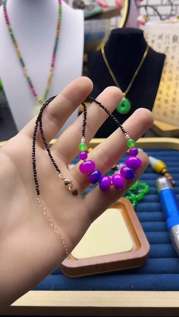 【闪购商品】苏纪石（舒俱来）颈饰14K金镶嵌X109