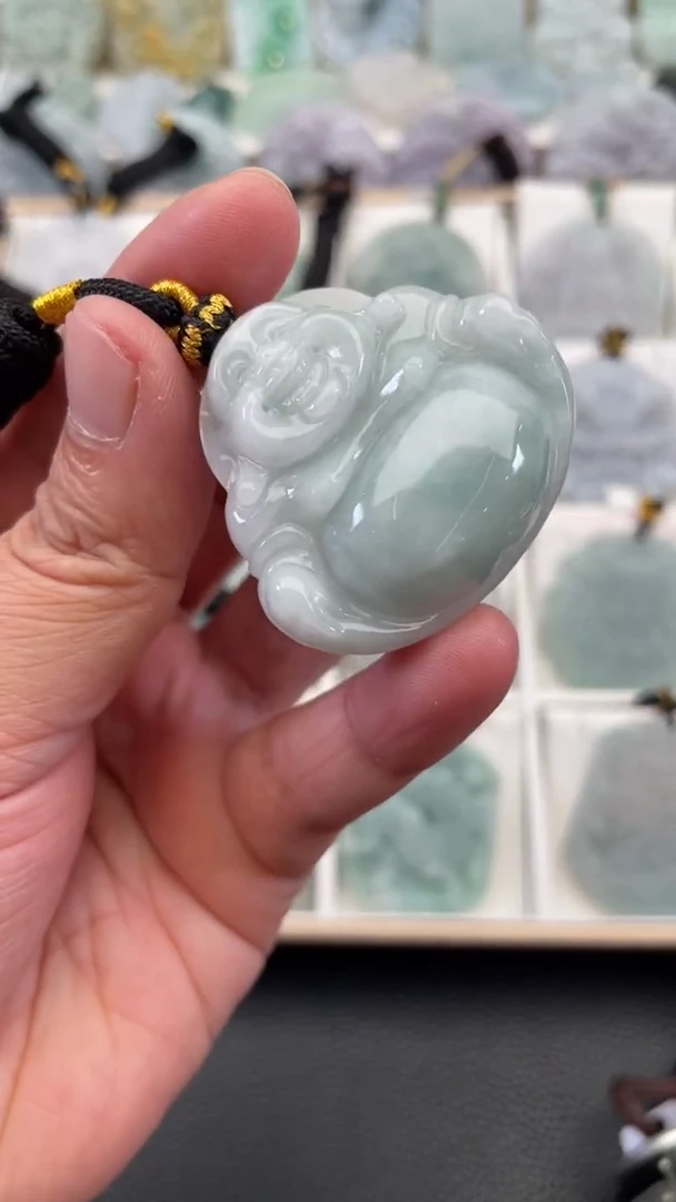 颈饰未镶嵌翡翠天然缅甸翡翠A货34