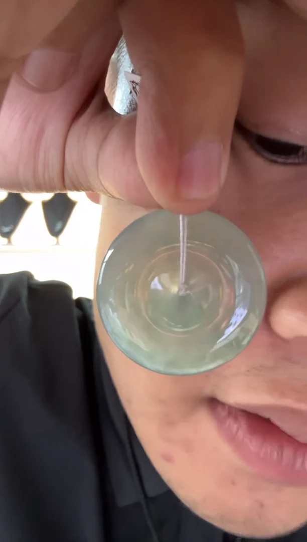 翡翠未镶嵌颈饰天然翡翠A货孤品一件