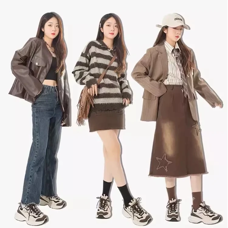 老爹鞋女2025年春季新款厚底增高潮流美拉德风休闲女鞋百搭运动鞋