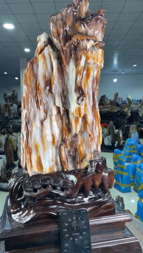 【闪购商品】硅化玉摆件未镶嵌97