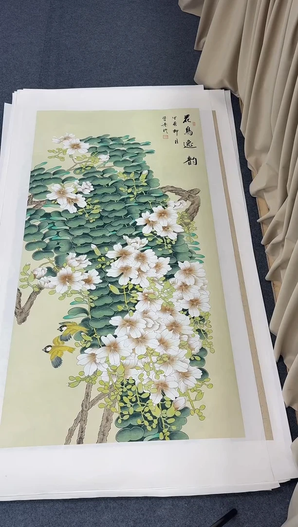国画同类型随机花鸟