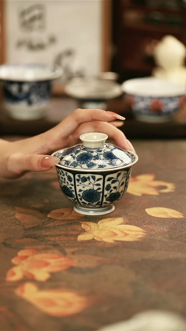 陶瓷手工手绘茶器-75