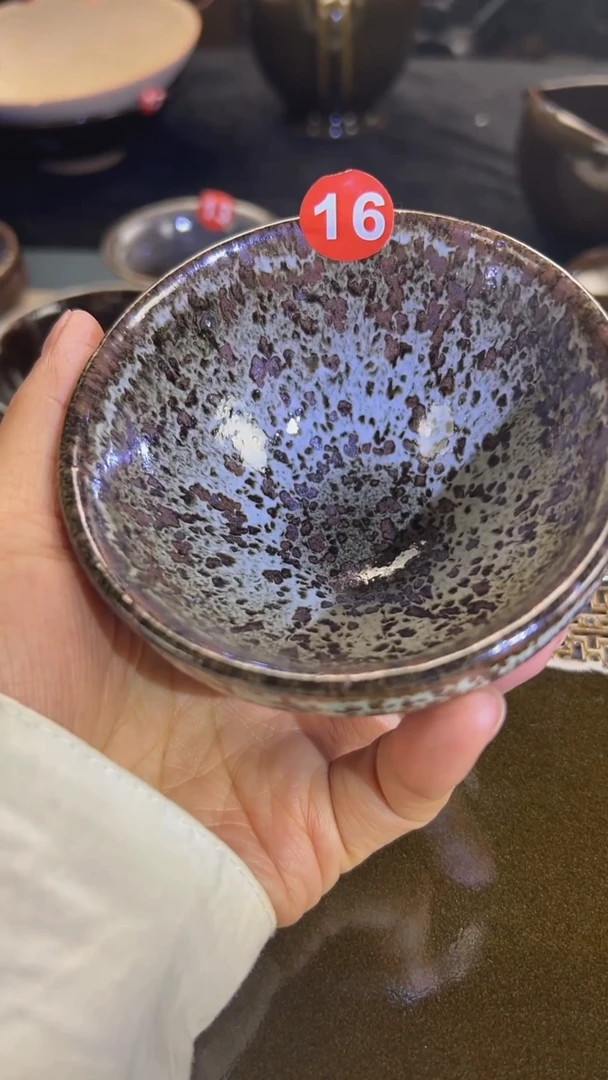 特色窑变色主人杯原矿手工