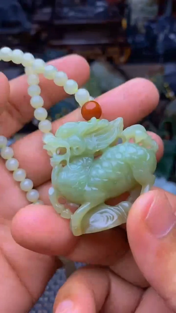 和田玉未镶嵌挂件1