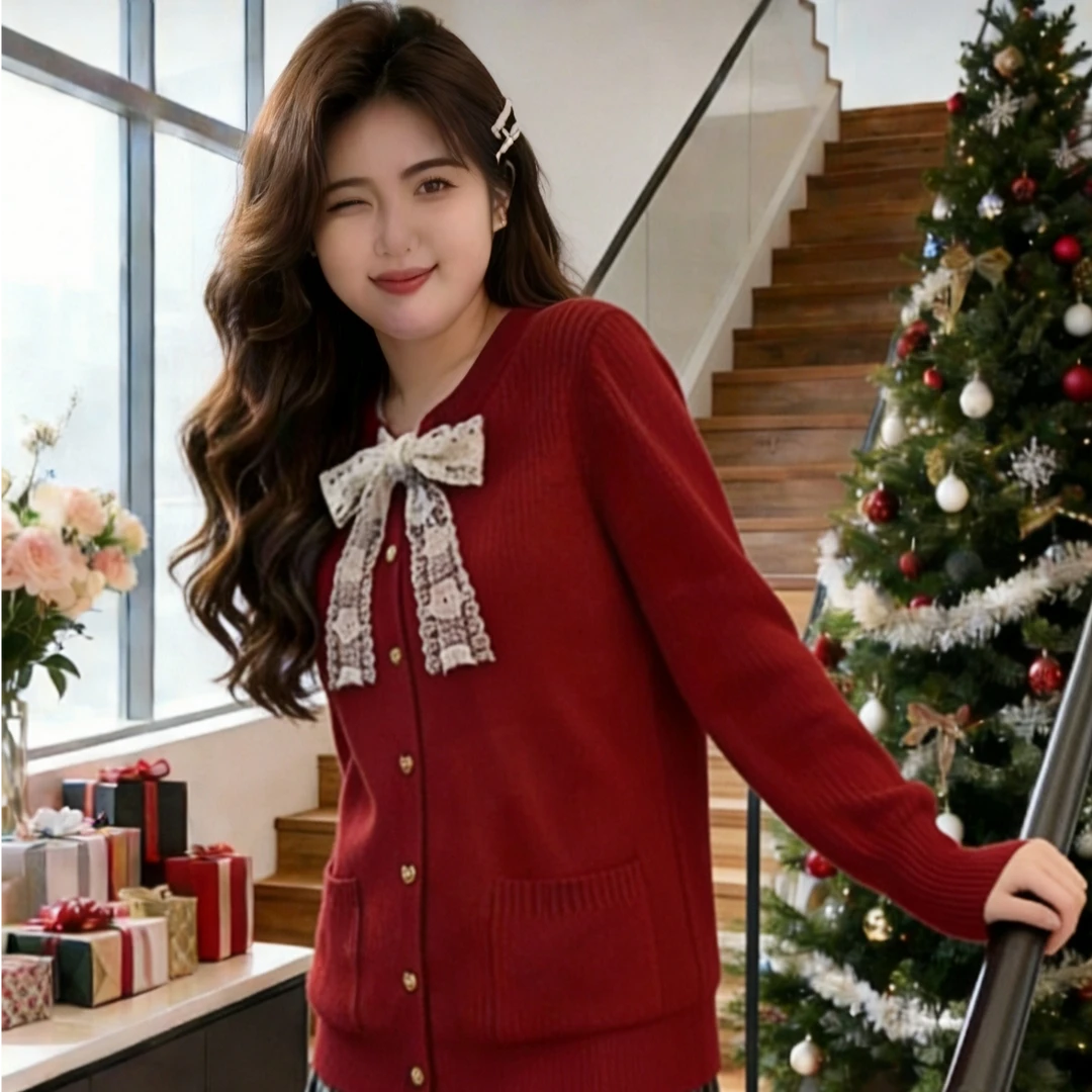 特大码针织开衫女胖mm300斤洋气减龄遮肉显瘦内搭毛衣高级感外套