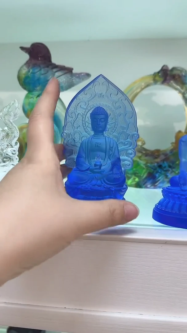 手工艺品琉璃药师佛