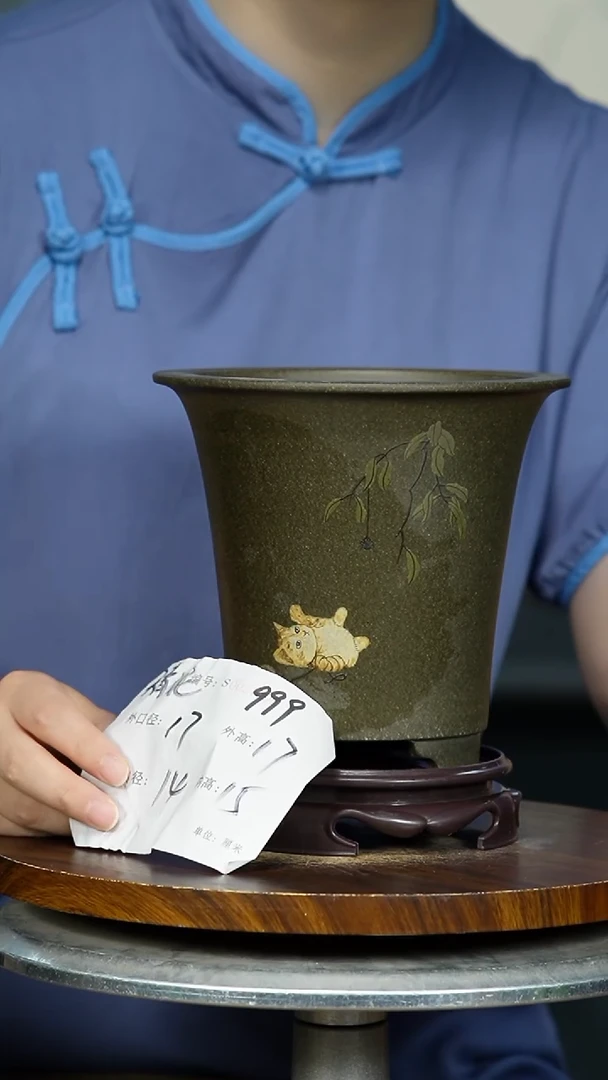 紫砂花盆999+S 紫砂花盆紫砂