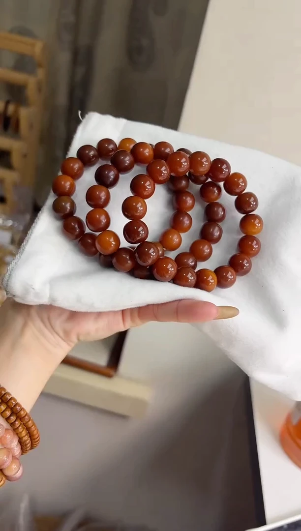 手串菩提根/象牙果沐g31爱马仕橙干磨苹果13*14mm手串