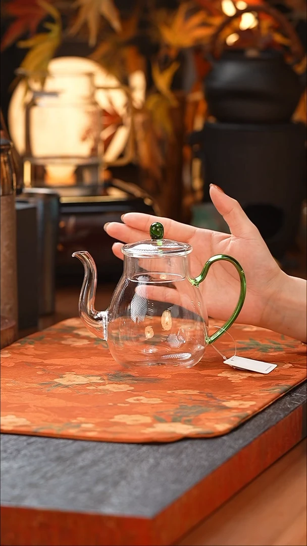 禾器/晶彩云仕壶/湖绿色