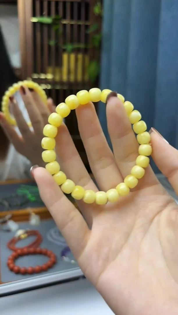 裸石蜜蜡未镶嵌蜜蜡老型手串8.3mmHS