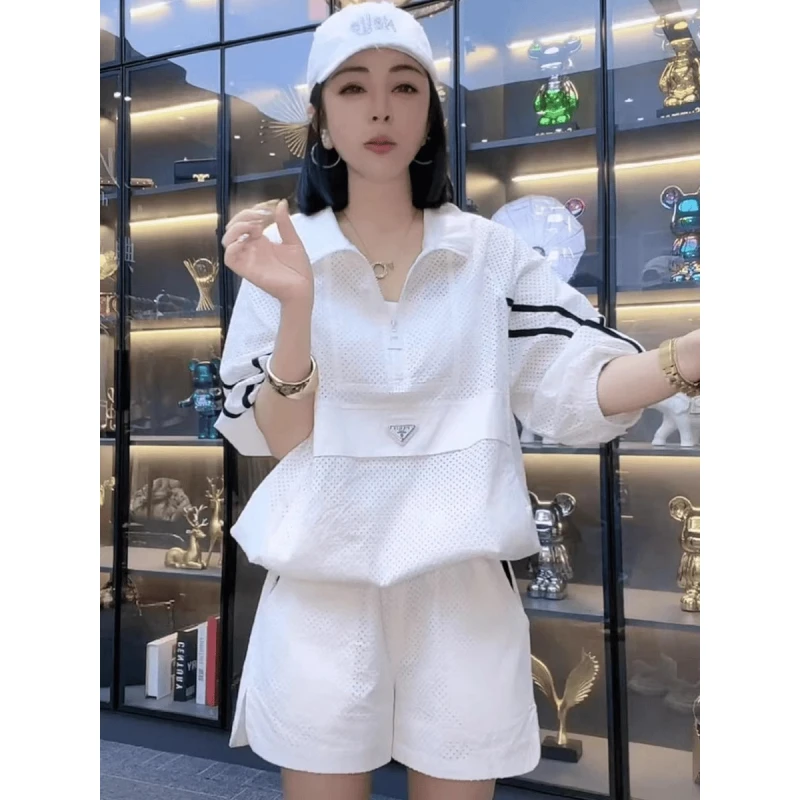时尚套装女今年流行爆款2025夏装新款休闲运动搭配一整套