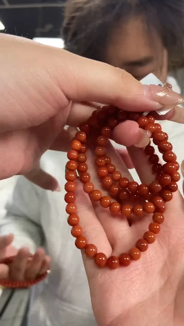 【闪购商品】南红玛瑙手串未镶嵌多样性发其一颜色微差