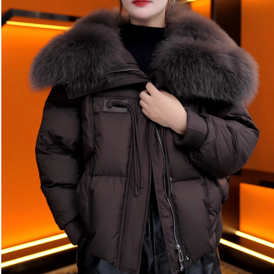 【运费补贴】2025年新款大毛领气质显白高级羽绒服14129空空