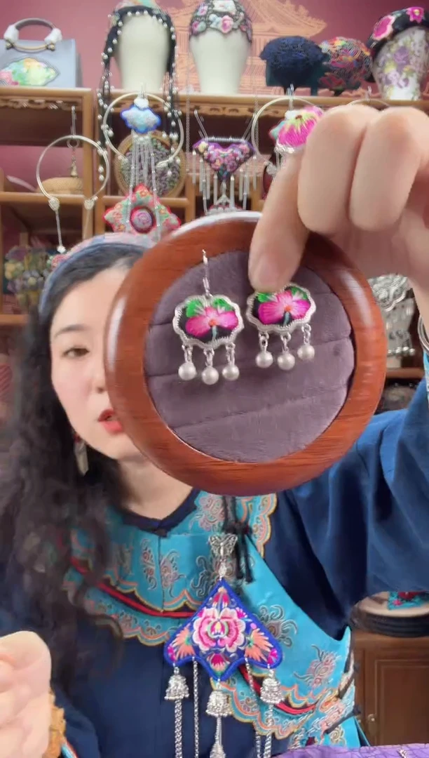 刺绣耳环27甜甜家