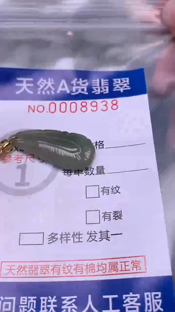 翡翠未镶嵌吊坠(不含链)1